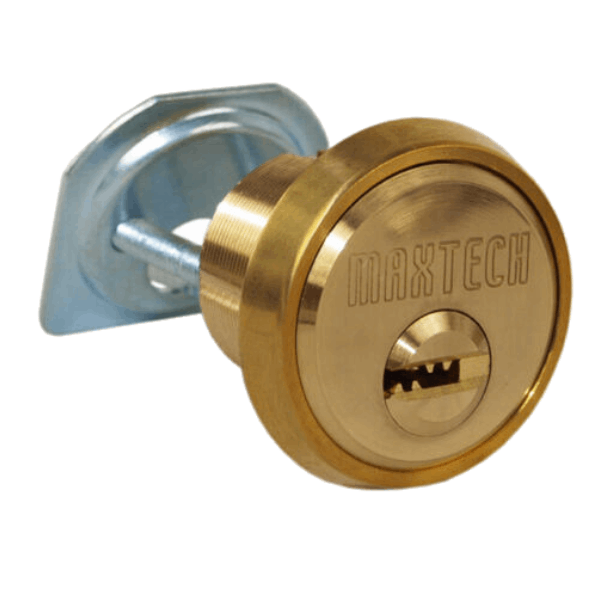 Aftermarket Polished Brass 1-1/8″ Rim/Mortise Cylinder With 2 Keys 006 KEYWAY - image 1