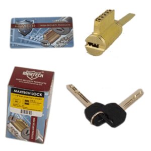 Aftermarket Polished Brass Key In Knob Deadbolt Cylinder With 2 Keys 006 KEYWAY - image 1