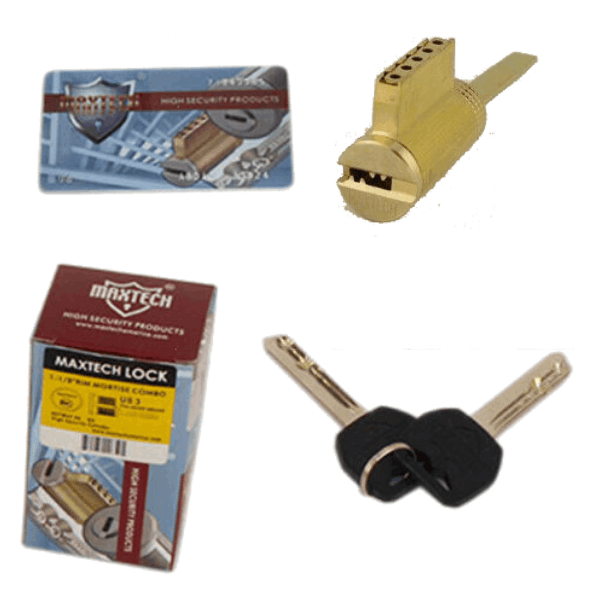 Aftermarket Polished Brass Key In Knob Deadbolt Cylinder With 2 Keys 006 KEYWAY - image 1