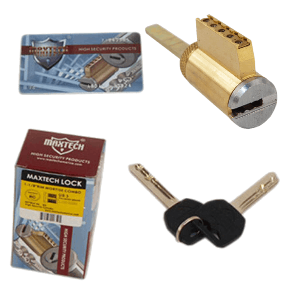 Aftermarket Satin Finish Key In Knob Deadbolt Cylinder With 2 Keys 006 KEYWAY - image 1