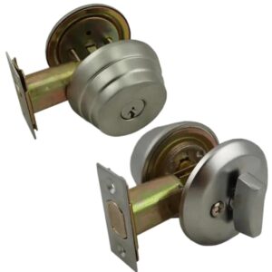 Aftermarket Single Cylinder Heavy Duty Deadbolt With Thumb Turn Satin Chrome US26D SC1 - image 1
