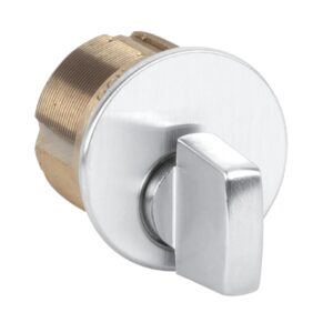 Aftermarket Thumb Turn Mortise Cylinder 1″ 26D Satin Chrome Finish - image 1