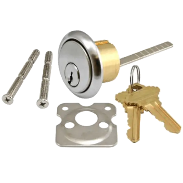 Aftermarket Rim Cylinder US26D Satin Chrome Finish – Schlage Keyway (SC1) - image 1