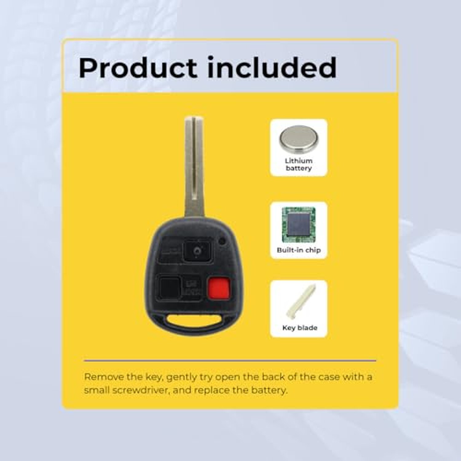 Replacement 2009 Lexus GX470 Key Fob – FCC: HYQ1512V, 2AOKM-LXV1 – PN: 89070-60801, 8907060801 – 3 Button - Image 7
