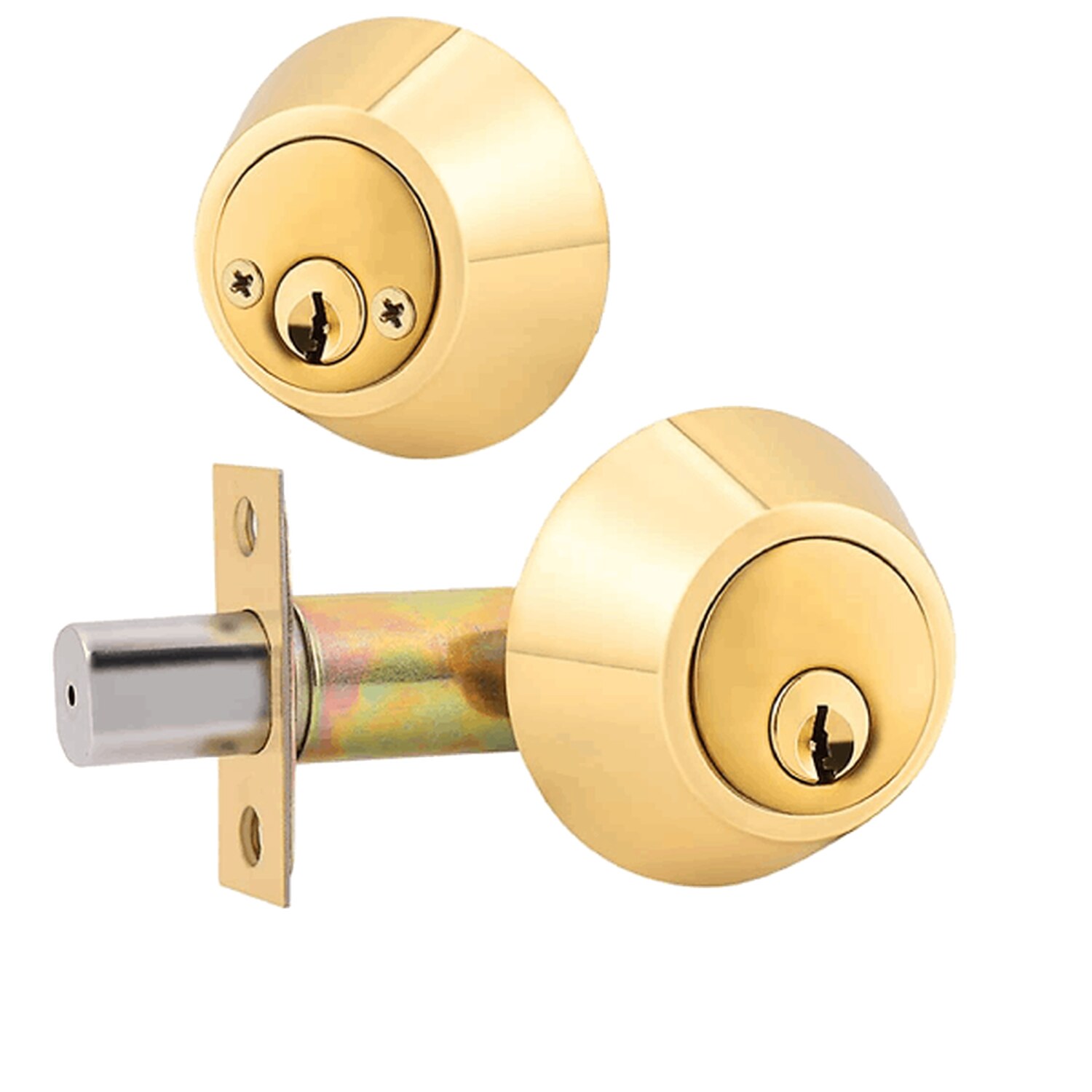Aftermarket Grade 3 Double Cylinder Deadbolt Brass Finish - image 1