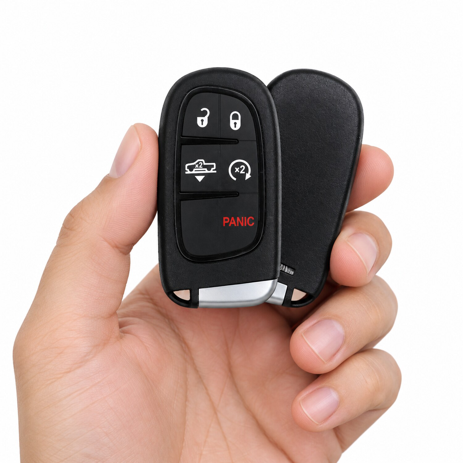 (2-Pack) Replacement 2016 RAM 1500 2500 3500 Key Fob – FCC: GQ4-54T – PN: 68159657 – 5 Button
