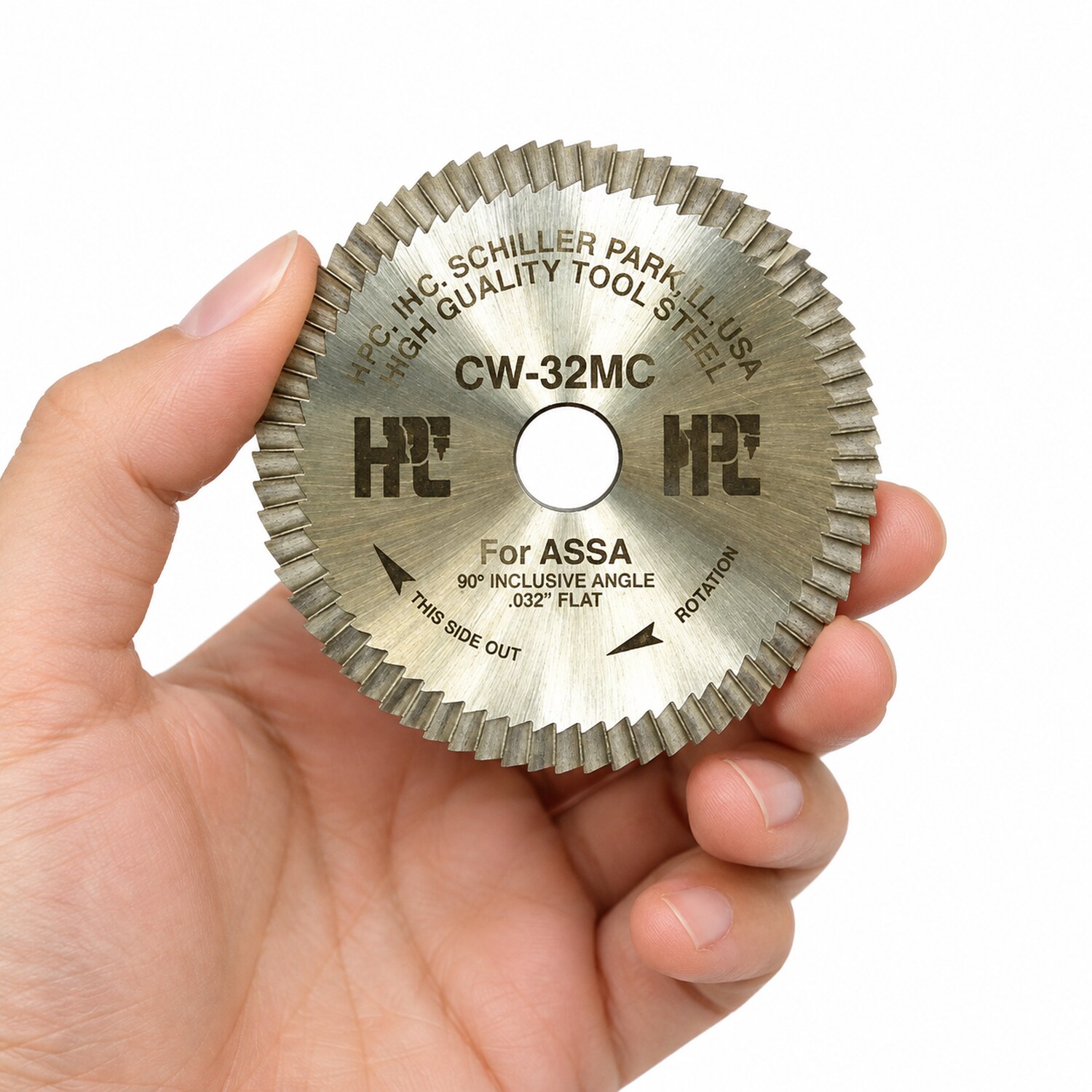 Aftermarket HPC – CW-32MC – ASSA Twin Cylinder Cutter – 90º – for HPC Key Machines