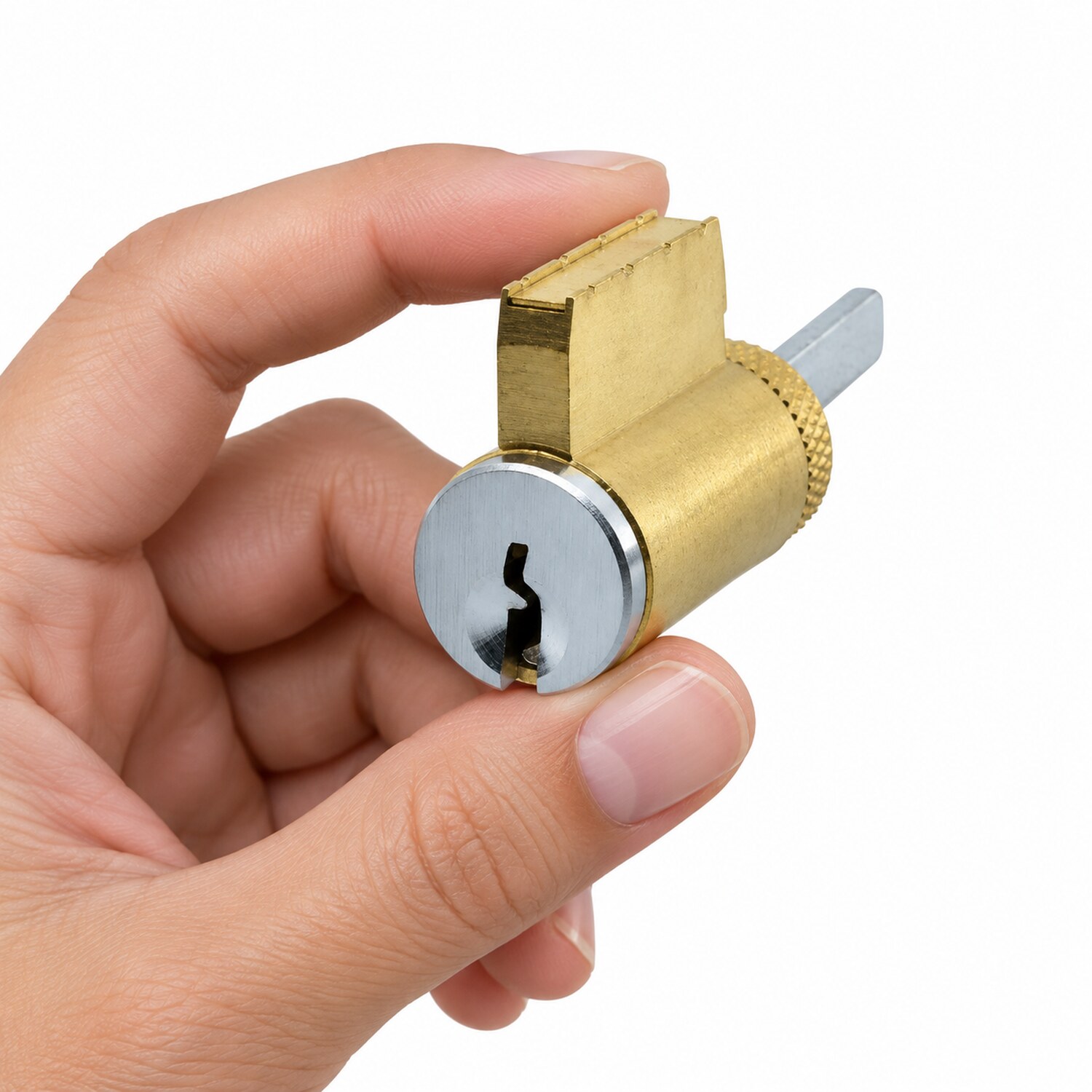 Aftermarket Key in Knob (KIK) Cylinder KW1 Satin Chrome