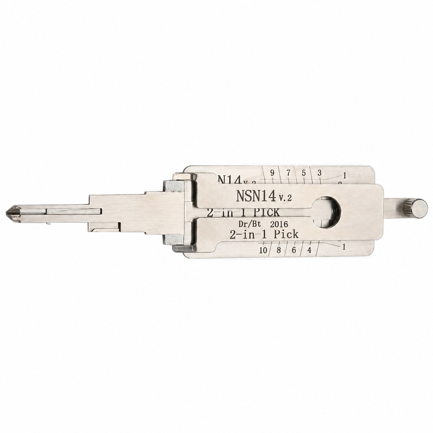 Aftermarket LISHI NSN14 V.3 Nissan Infiniti 10-Cut 2 in 1 Pick & Decoder DR & BT AG