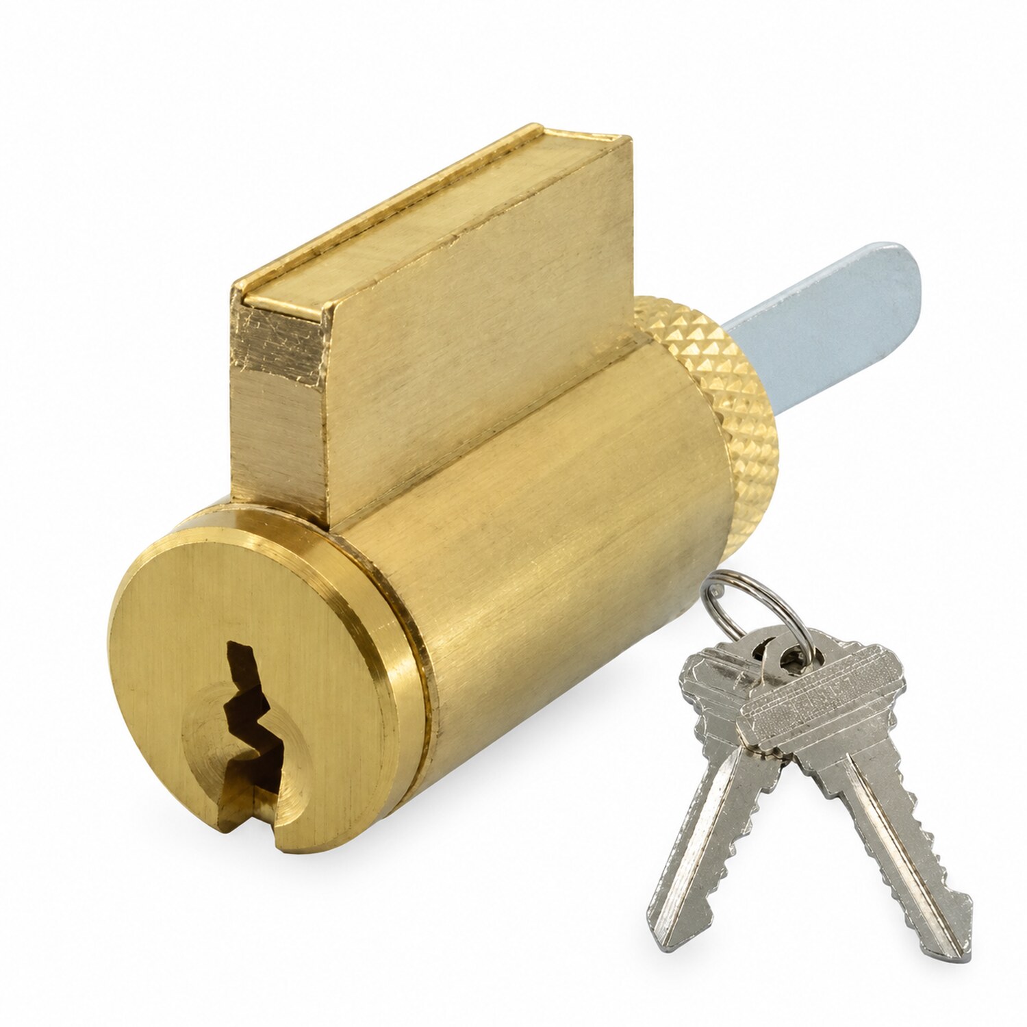 Aftermarket Matech Key in Knob (KIK) Cylinder SC1 Polished Brass Finish