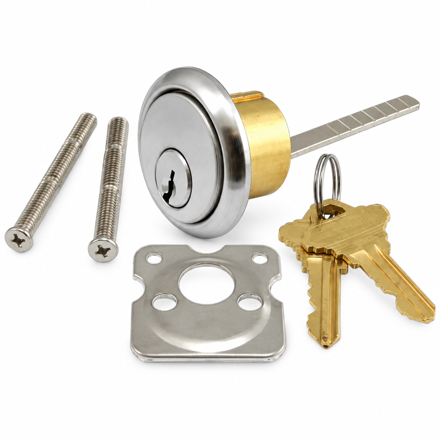 Aftermarket Rim Cylinder US26D Satin Chrome Finish – Schlage Keyway (SC1)