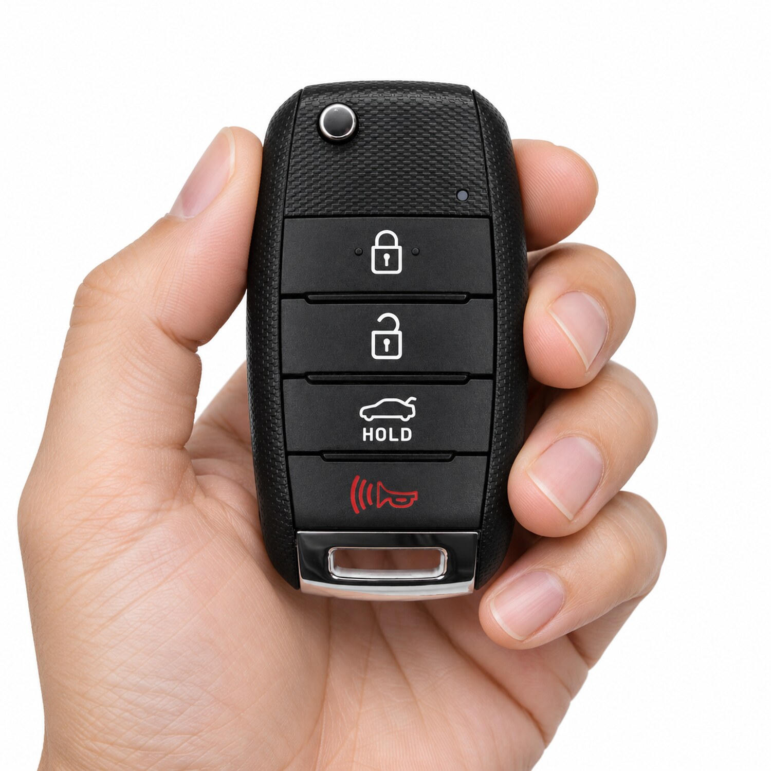 Replacement 2014-2015 Kia Optima Key Fob – FCC: NYODD4TX1306-TFL – PN: 95430-2T560 – 4 Button