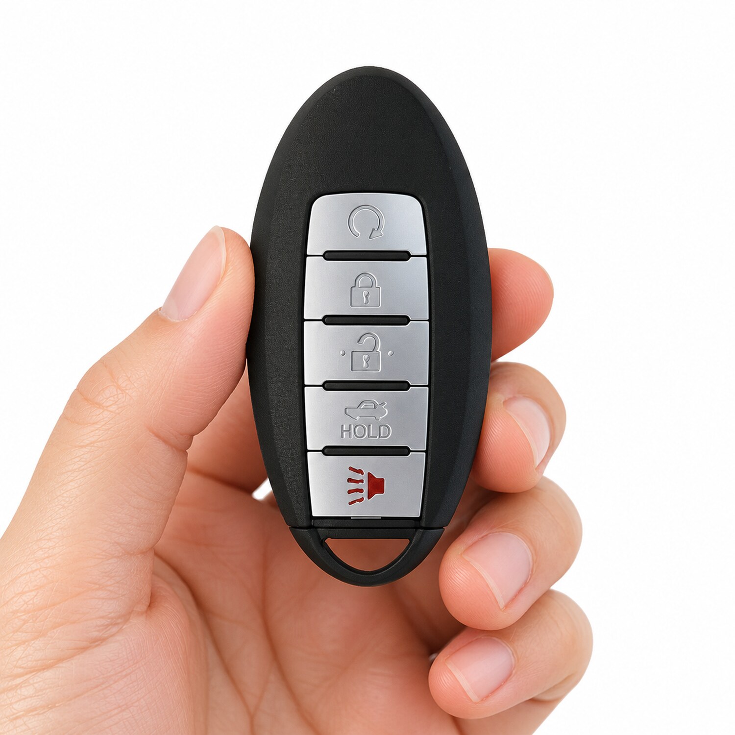 Replacement 2014 Nissan Maxima Key Fob – FCC: KR5S180144014 – PN: 285E3-3TP5A, 285E3-3TP05, 285E3-9HP5B – 5 Butto