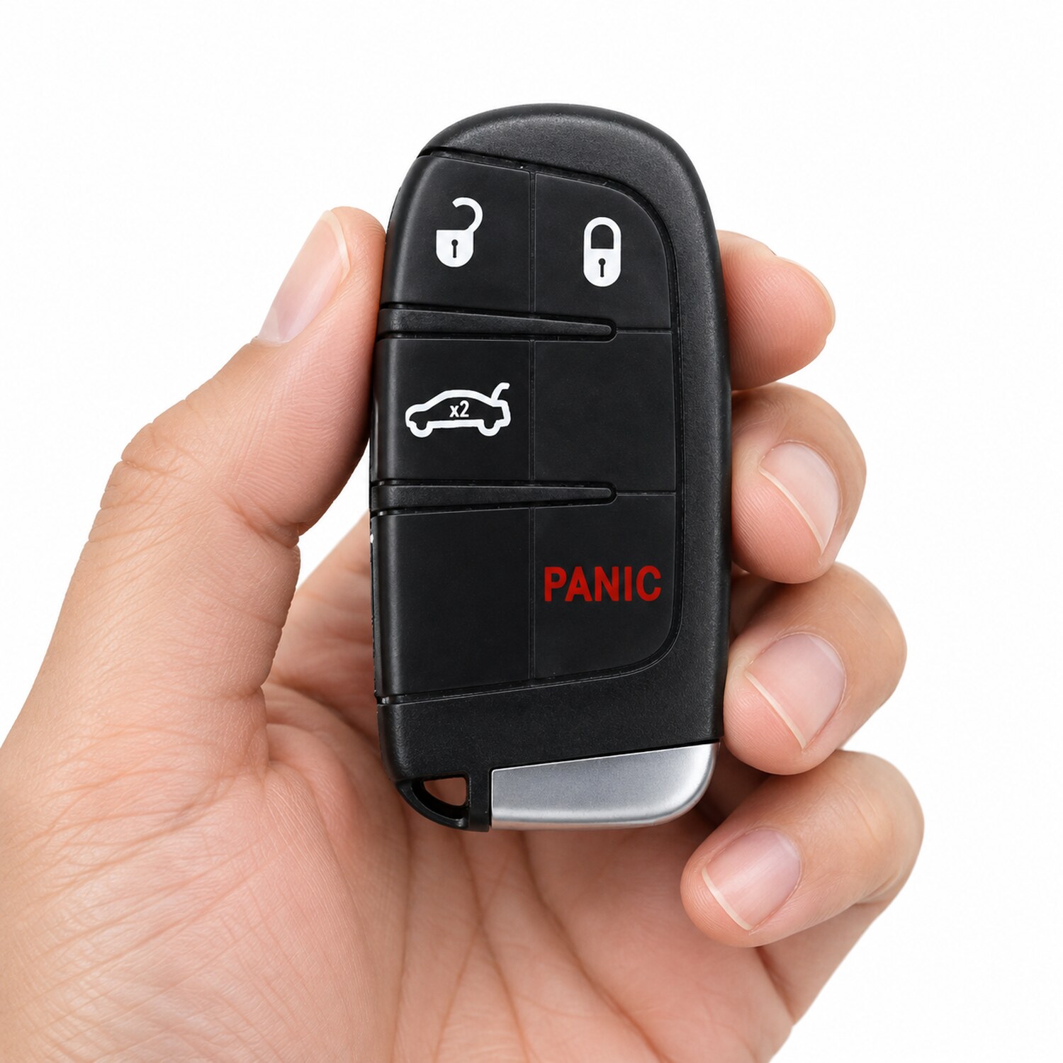 Replacement 2015-2017 Chrysler 200 Key Fob – FCC: M3N-40821302 – PN: 68155686, 68394190 – 4 Button