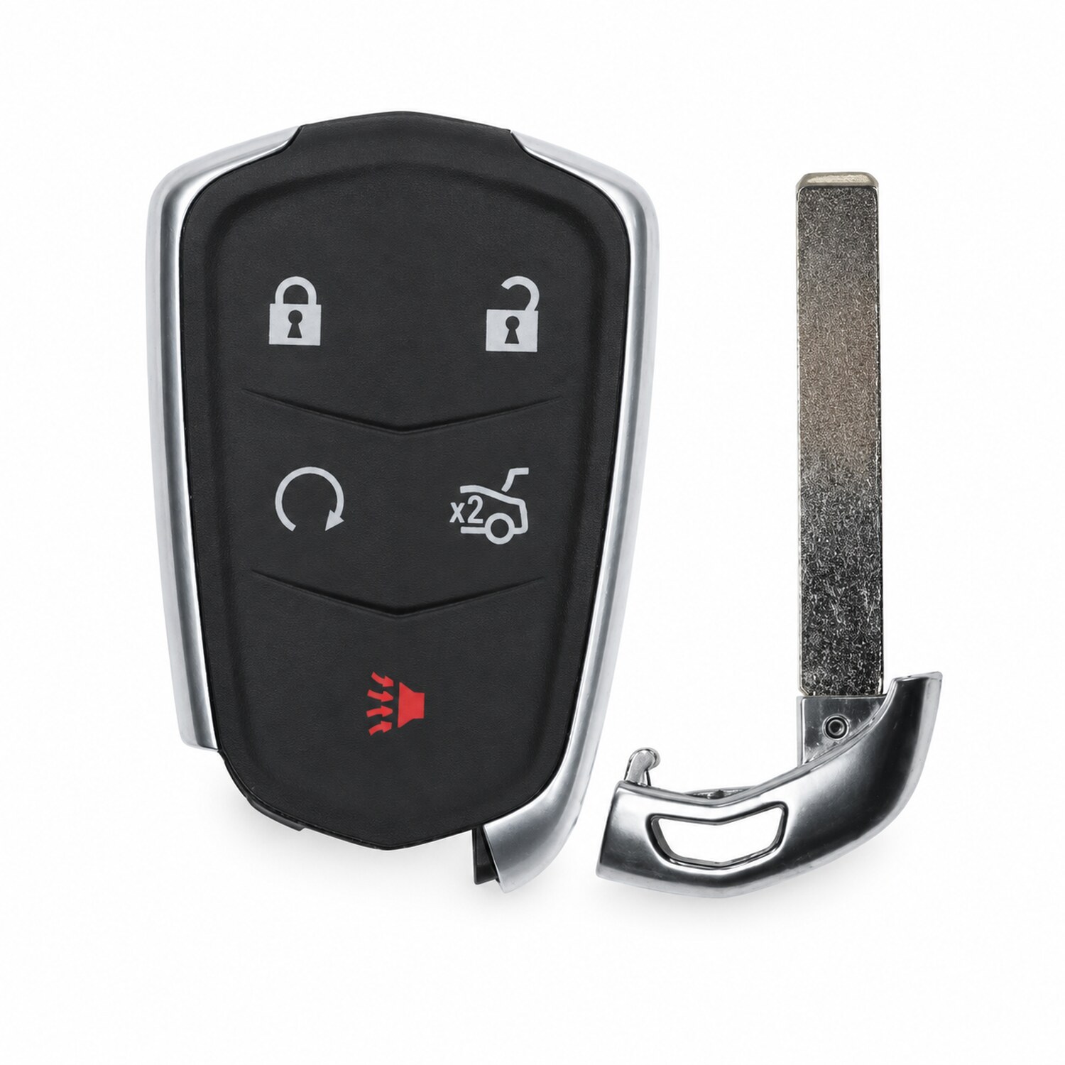 Replacement 2016-2020 Cadillac CT6 Key Fob – FCC: HYQ2EB – PN: 13510255, 13598538, 13598540 – 0 Button