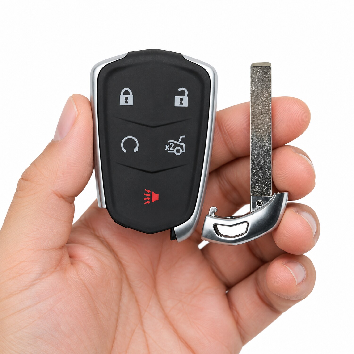 Replacement 2016-2020 Cadillac CT6 Key Fob – FCC: HYQ2EB – PN: 13510255, 13598538, 13598540 – 0 Button
