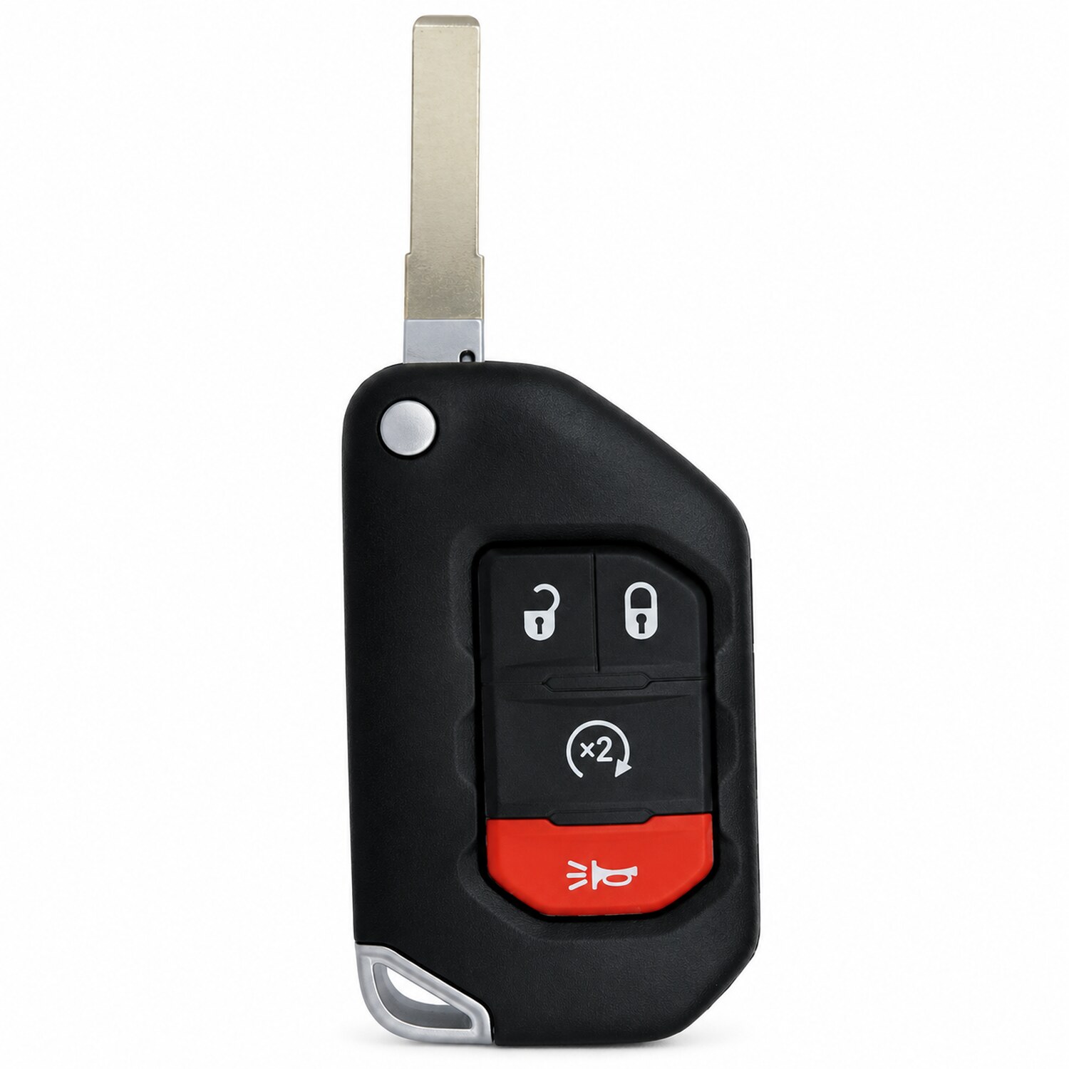 Replacement 2018-2021 Jeep Gladiator Wrangler Key Fob – FCC: OHT1130261 – PN: 68416784AC, 68416790 – 4 Button