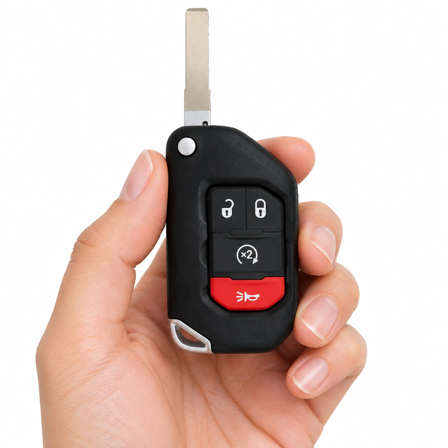 Replacement 2018-2021 Jeep Wrangler Gladiator Key Fob – FCC: OHT1130261 – PN: 68416784AC, 68416794 – 4 Button