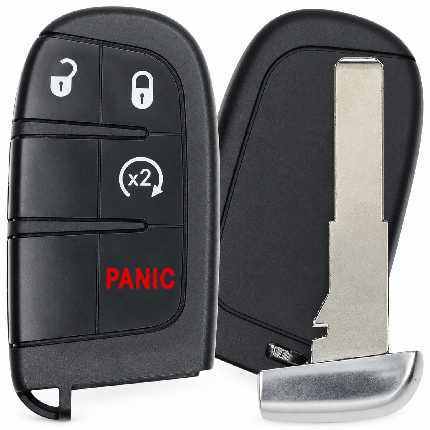 Replacement 2022 Jeep Renegade Key Fob – FCC: M3N-40821302, M3N40821302 – PN: 735636994 – 4 Button