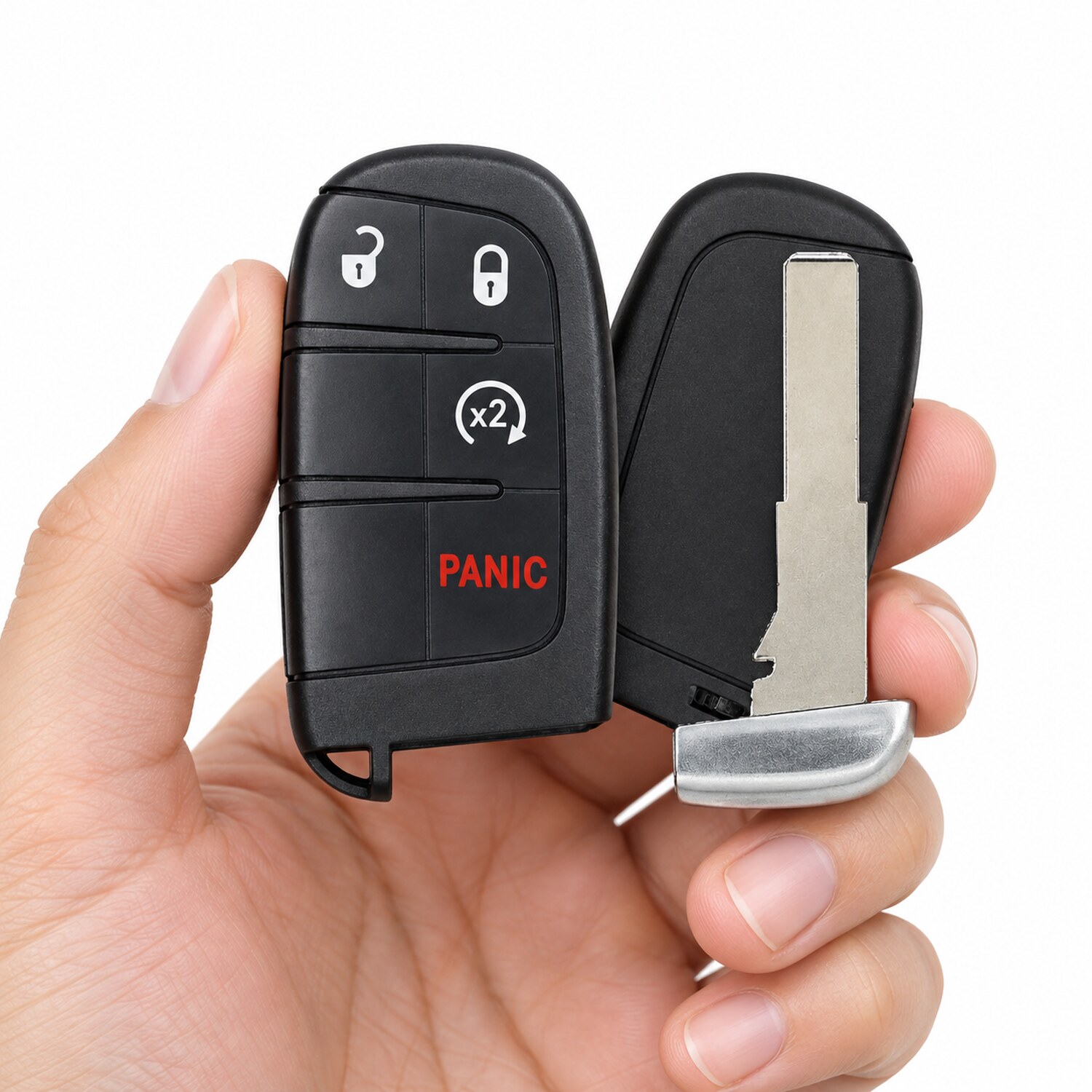 Replacement 2022 Jeep Renegade Key Fob – FCC: M3N-40821302, M3N40821302 – PN: 735636994 – 4 Button