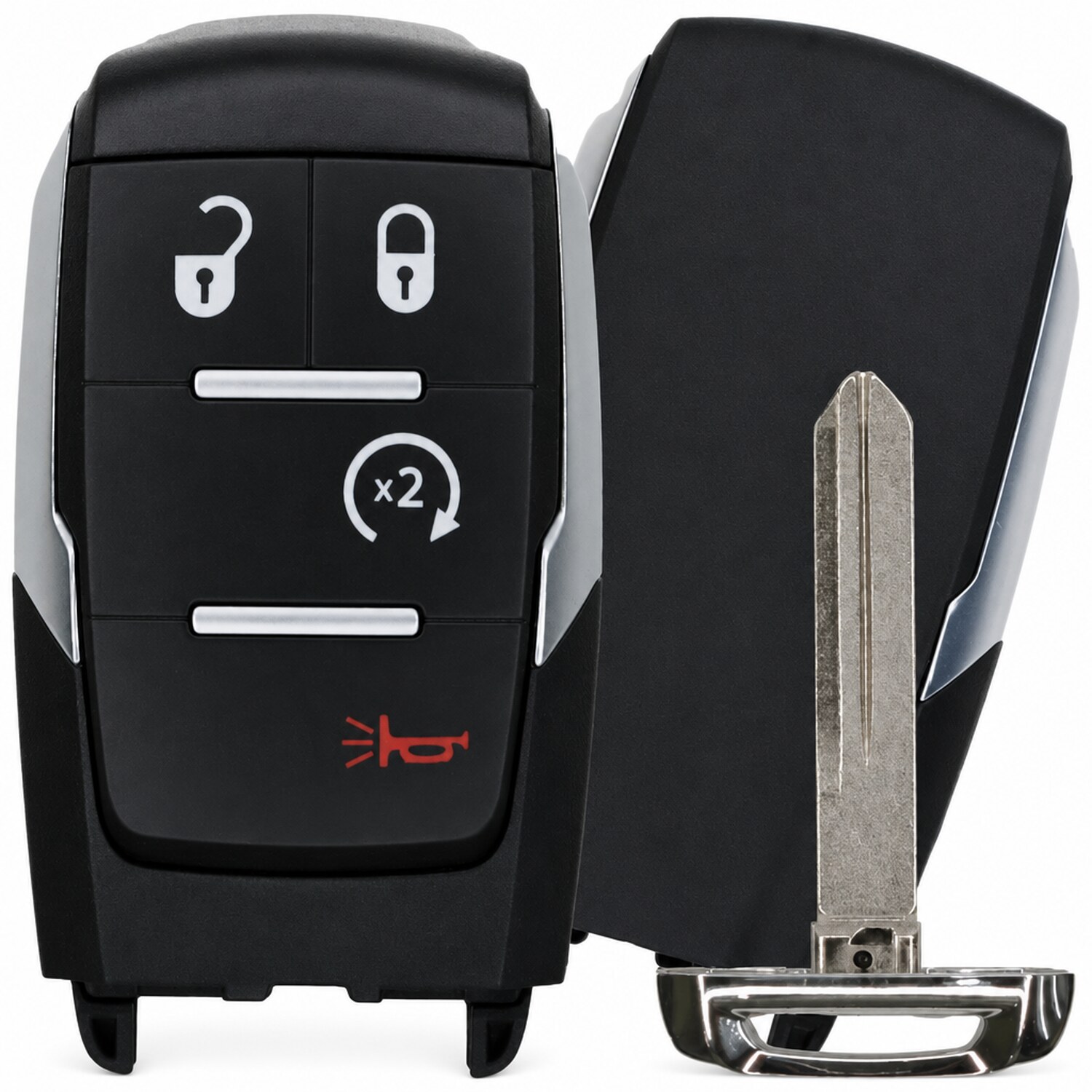 Replacement 2026 Ram 2500 3500 4500 5500 Key Fob – FCC: GQ4-76T, GQ476T – PN: 68547362, 68547362AB – 4 Button