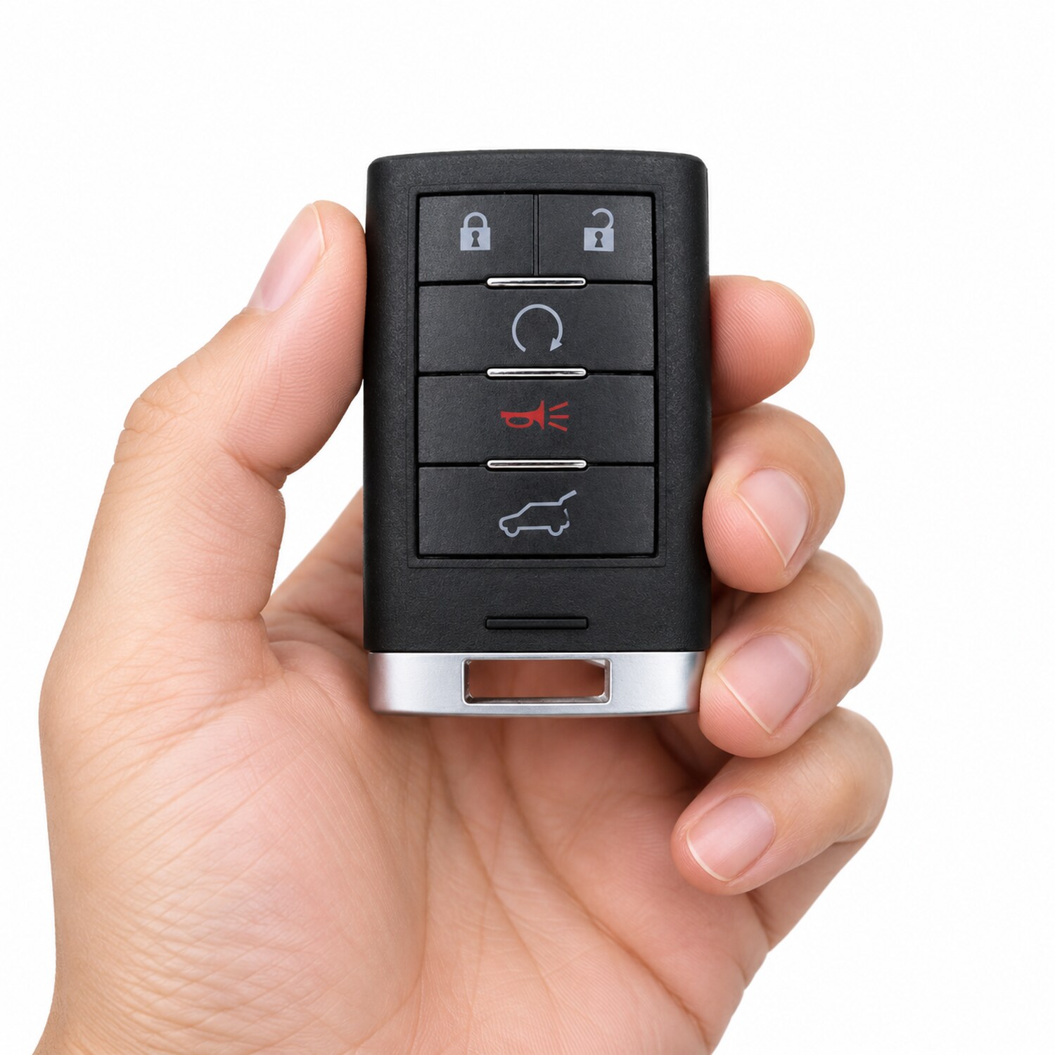 Replacement 2010 Cadillac SRX Key Fob – FCC: NBG009768T – PN: 22865375, 22856930 – 5 Button